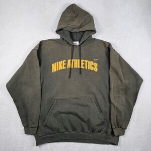 Vtg 90's Nike Athletics Hoodie Mens XL Made in USA Y2K Faded Distressed Grunge
